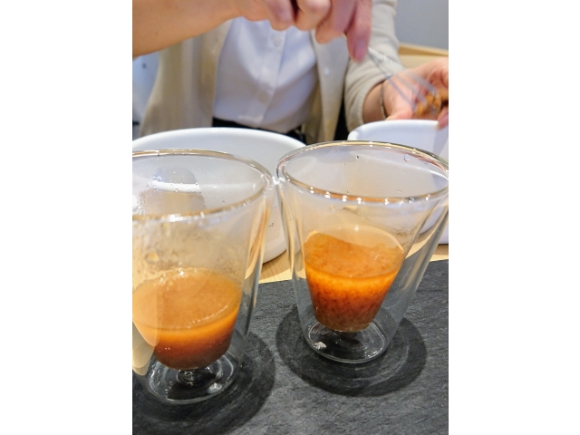 お出汁に溶いた味噌汁